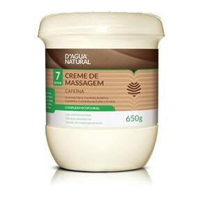 Creme de Massagem Cafeína 7 ativos D`agua Natural