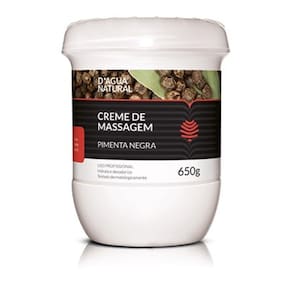 Creme de Massagem Pimenta Negra D`agua Natural