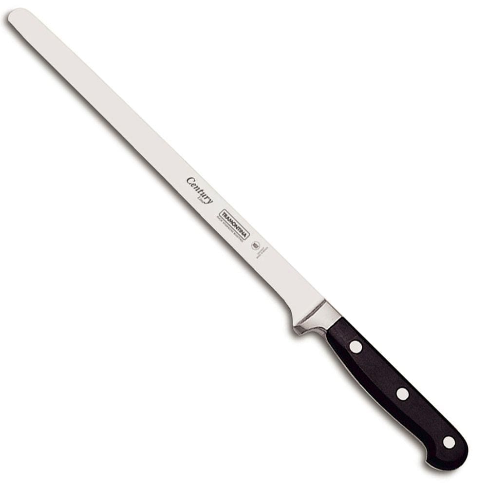Faca Century para Fiambres 10 Polegadas Aço Inox 24013110 - Tramontina - Preto