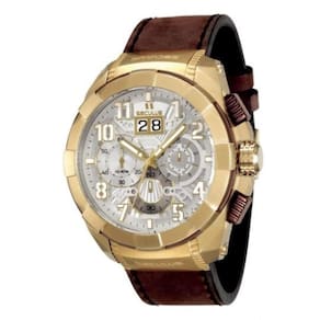Relógio Masculino Seculus Upper 13009GPSVDC6 55mm Couro