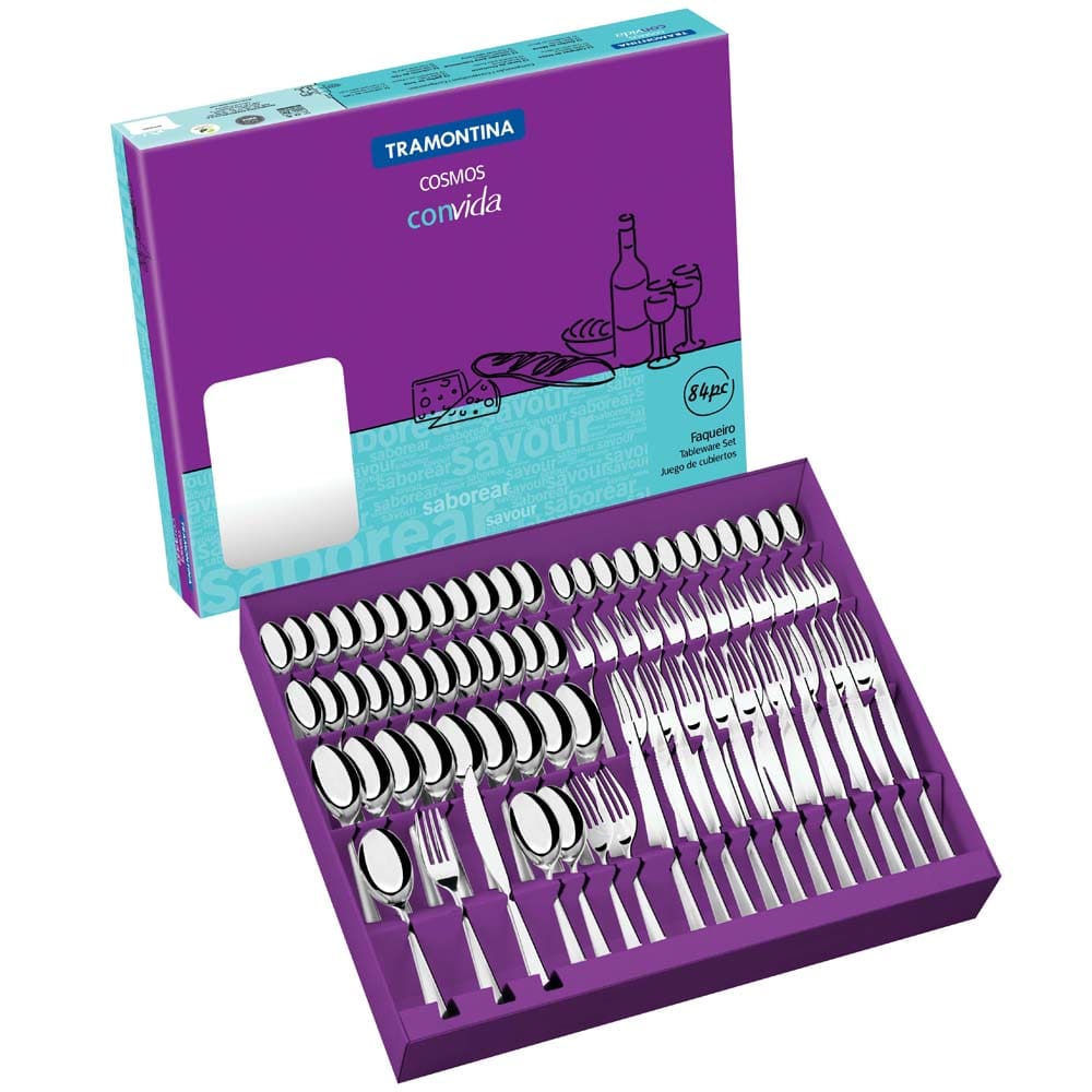 Faqueiro Tramontina Cosmos Inox - 84 Peças