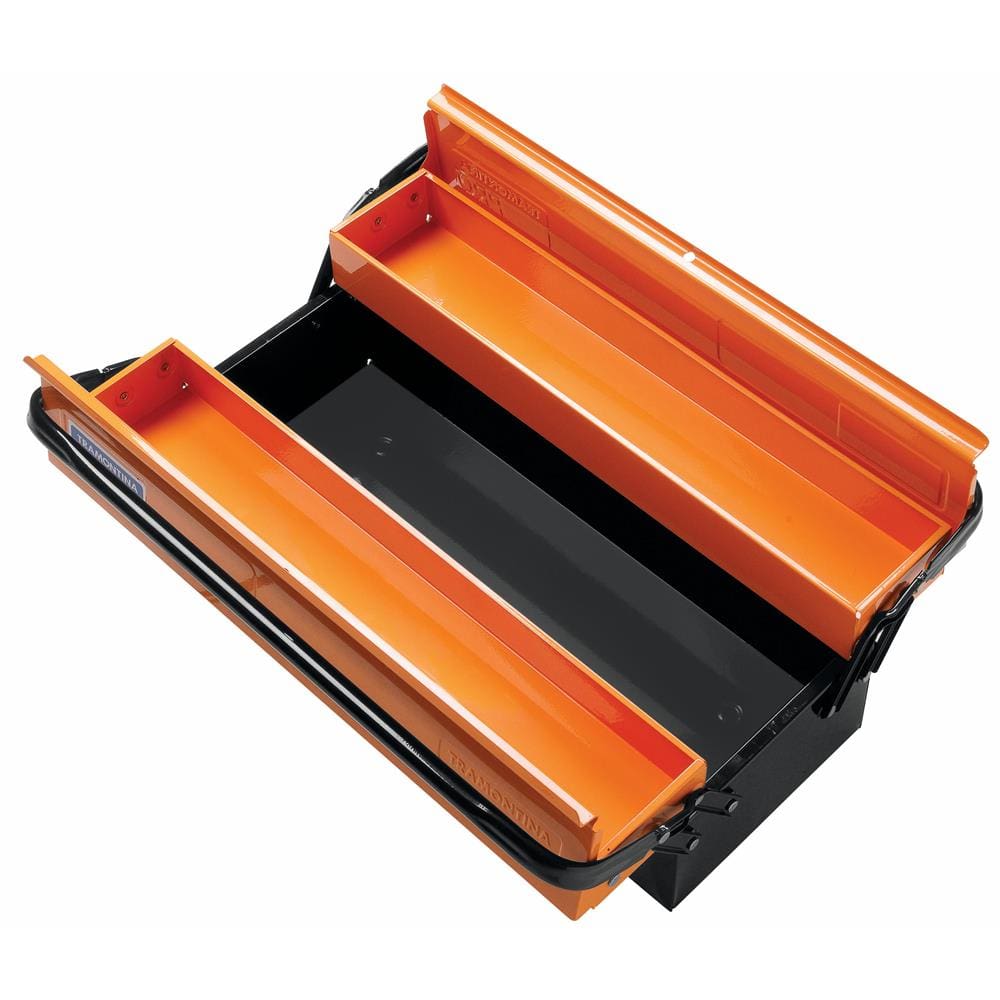 Caixa para Ferramentas Tramontina Pro 44952001 com 3 Gavetas e Alças Flex - Preto/Laranja