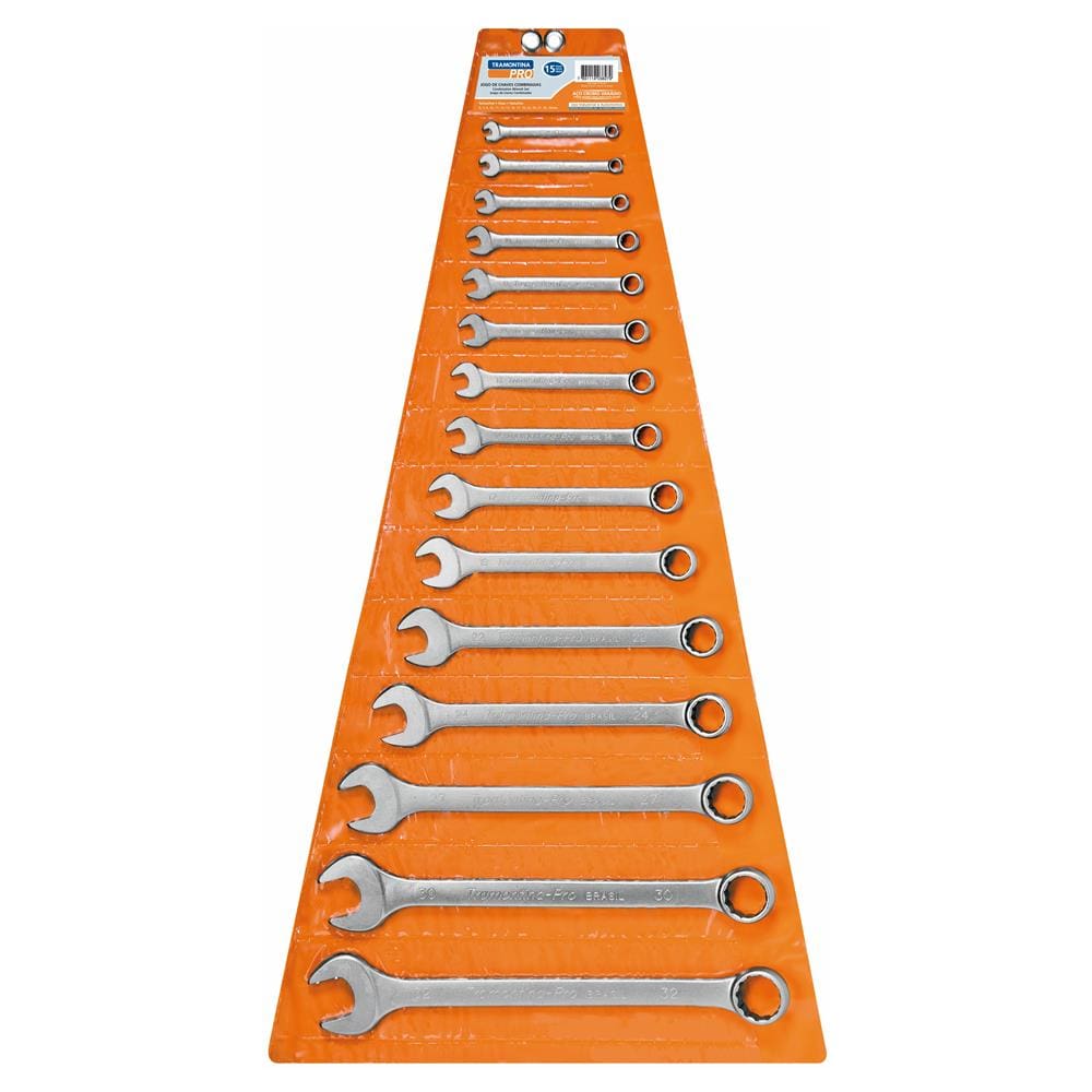 Jogo de Chaves Combinadas Tramontina Pro – 15 Peças