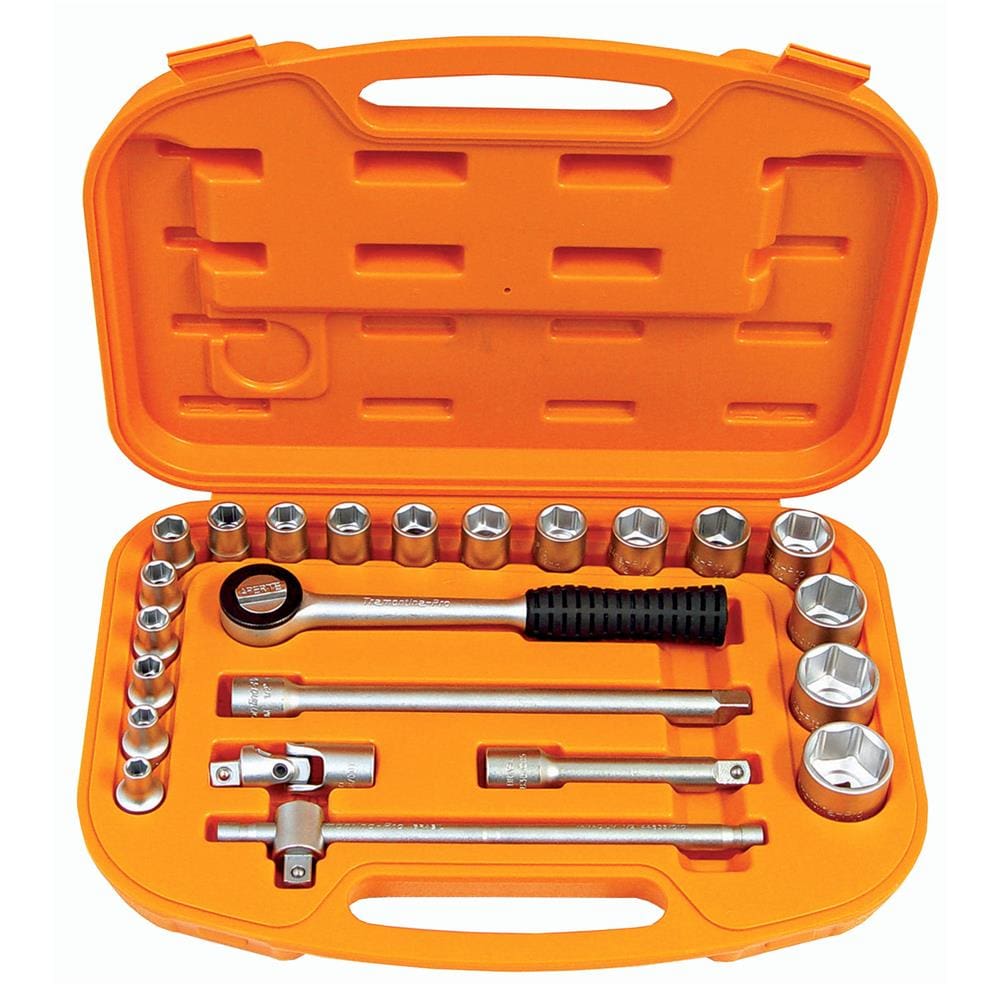 Maleta com Soquetes e Acessórios 1/2” Tramontina Pro – 23 Peças