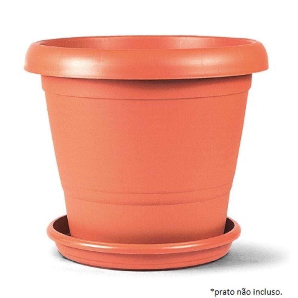 Vaso Terracota 02 (25 Cm Altura X 30 Cm Largura) - Cor Cerâmica