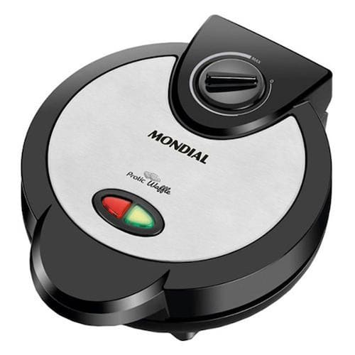 imagem-Máquina de Waffle Mondial Waffle Maker GW 01 - Preta  - 127V