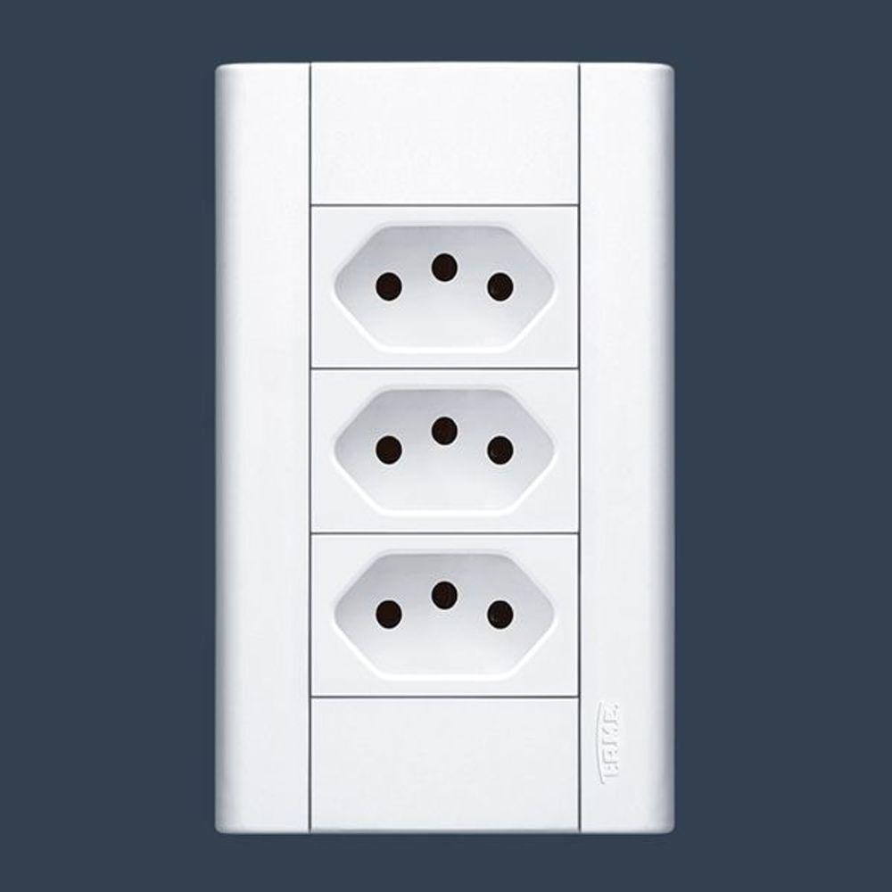 Conj. 3 Tomadas 10A - Fame Modulare - cod. 3124