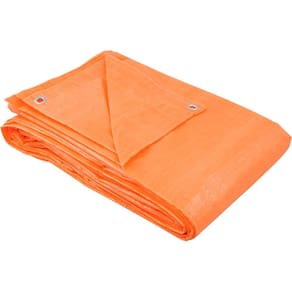 Lona polietileno 9x4m laranja 100 micras leve