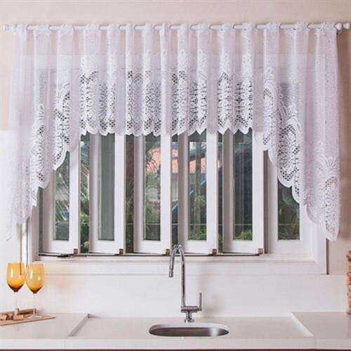 Cortina para Cozinha Interlar 300x100 cm Renda Cascata Arabesco Branca é boa?