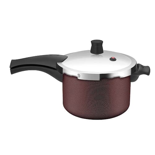 imagem-Panela de Pressão Rochedo Turbo Top Revestida Grená – 4,5 L