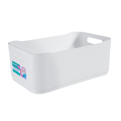 Cesta Organizadora Fit Grande 30x18x12cm Branco 10820/0007 - Coza Menor preço em Cesta Organizadora Fit Grande 30x18x12cm Branco 10820/0007 - Coza
