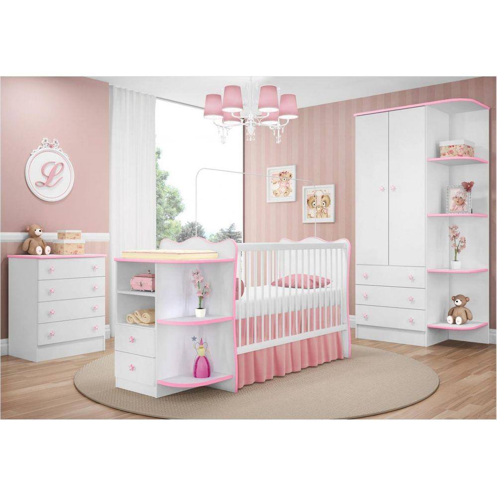 Jogo decoracao quarto bebe menina black friday frete gratis