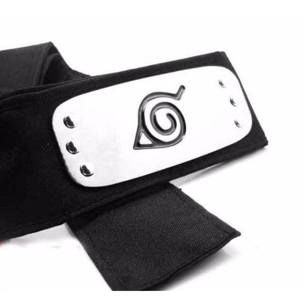 Kit Naruto Bandana Vila Da Folha Faixa Vermelha + Kunai Minato E Acessório  - Cosplay