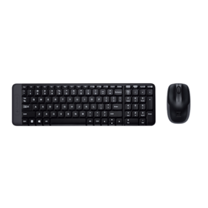 Kit Teclado+Mouse s/fio MK220 Preto BRA - Logitech