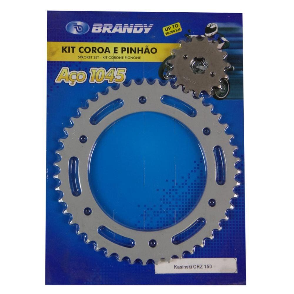 KIT COROA/PINHÃO CRZ 150 Kasinski 47 X 15 (BRANDY)