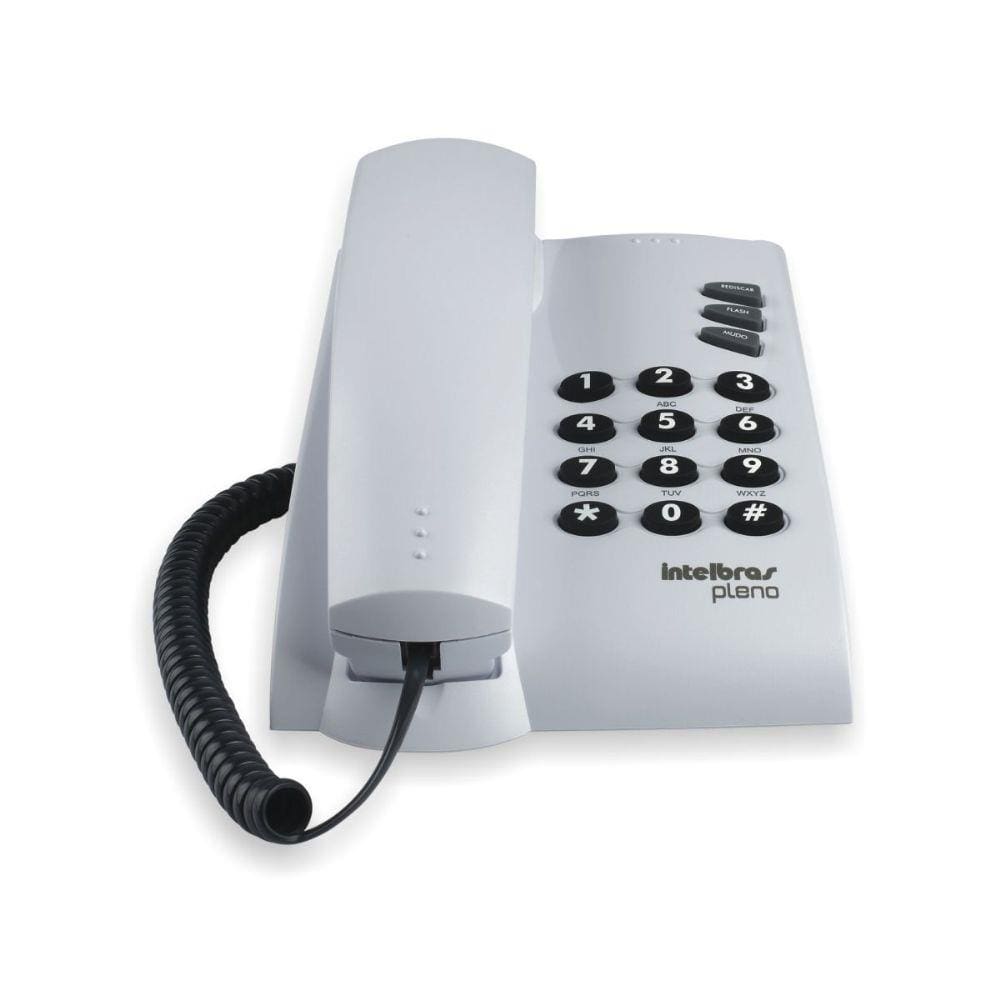Telefone c/ Fio Pleno Cinza Artico 4080055 - Intelbras
