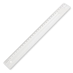 Régua de 30 cm em Poliestireno - Cristal - Dello