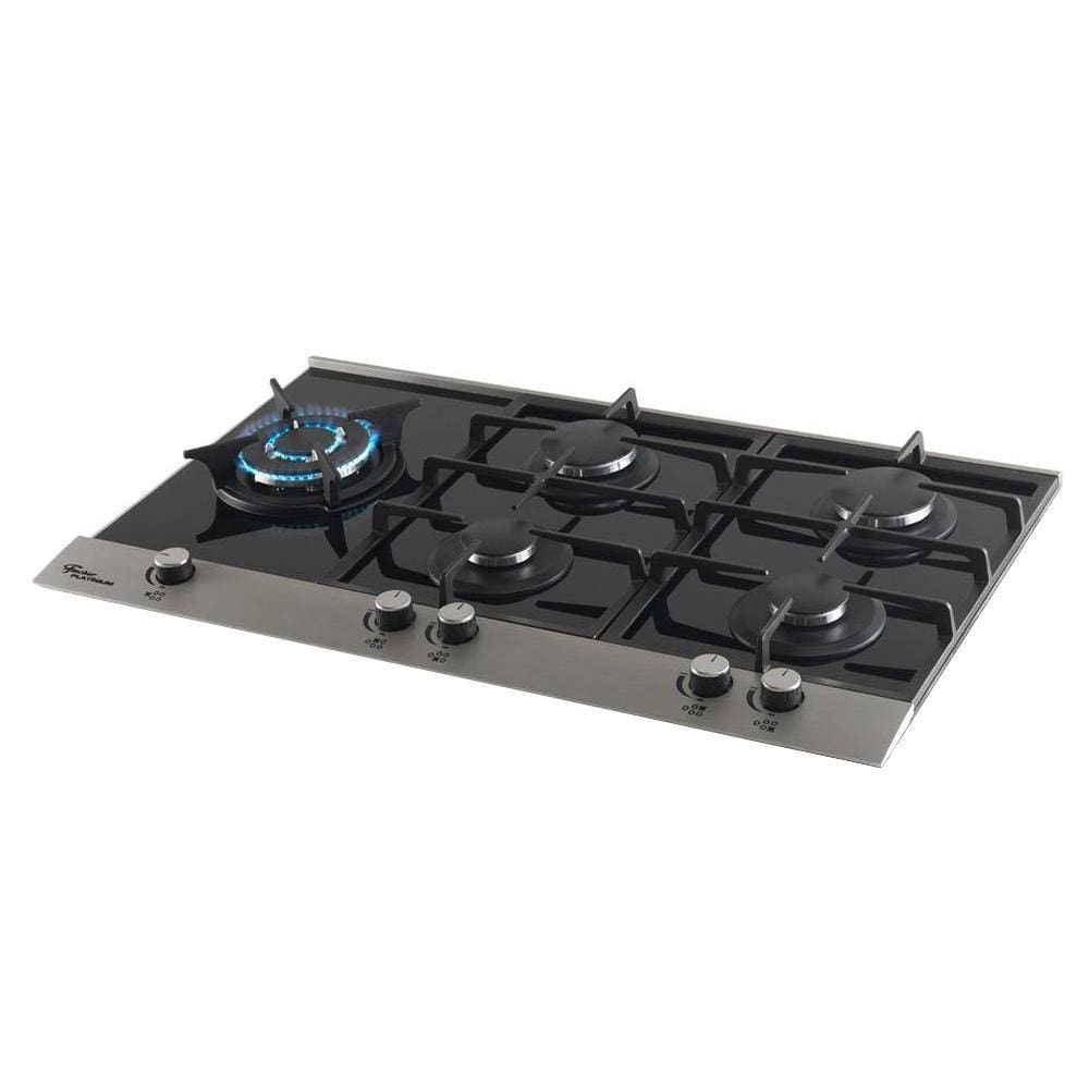 Cooktop Fischer 5 Bocas Platinium Com Tripla Chama, Preto