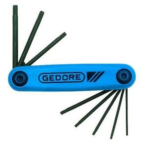 Jogo De Chave Hexalobular Perfil Torx 8 Peças T9 À T40 Com Armação - Gedore