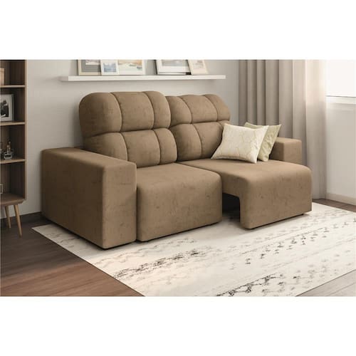 Sofá 3 Lugares Linoforte Versalhes com Assento Retrátil e Encosto Reclinável em Tecido Suede 202 cm de largura é ruim? Sofá 3 Lugares Linoforte Versalhes com Assento Retrátil e Encosto Reclinável em Tecido Suede 202 cm de largura é boa?