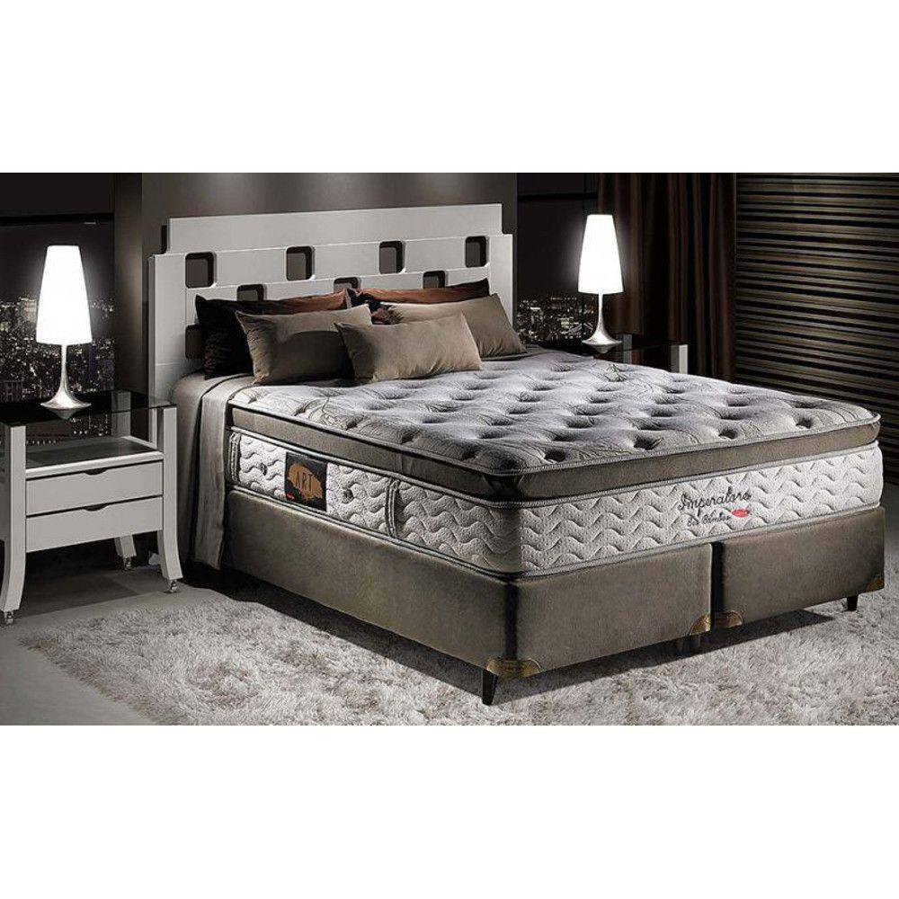 Conjunto Box Herval Imperatore Eco Bamboo 1,58X1,98 Molas Pocket Ensacadas  Individual | Casas Bahia