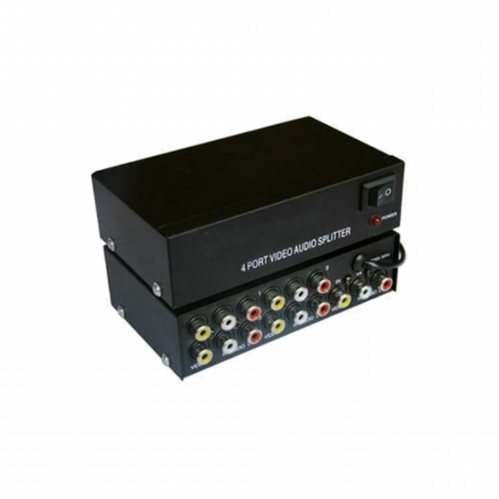 Distribuidor Rca Audio Video Composto 1X4 Splitter Av
