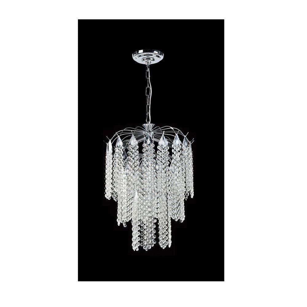 Lustre com Base Pendente Brilliant Adornos Cristal Alto Brilho Pelegrin