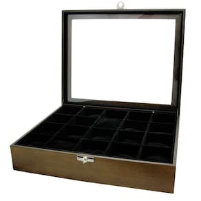 Estojo para 20 Relógios Madeira Luxo Item
