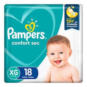 Fralda Pampers Confort Sec XG - 18 Unidades