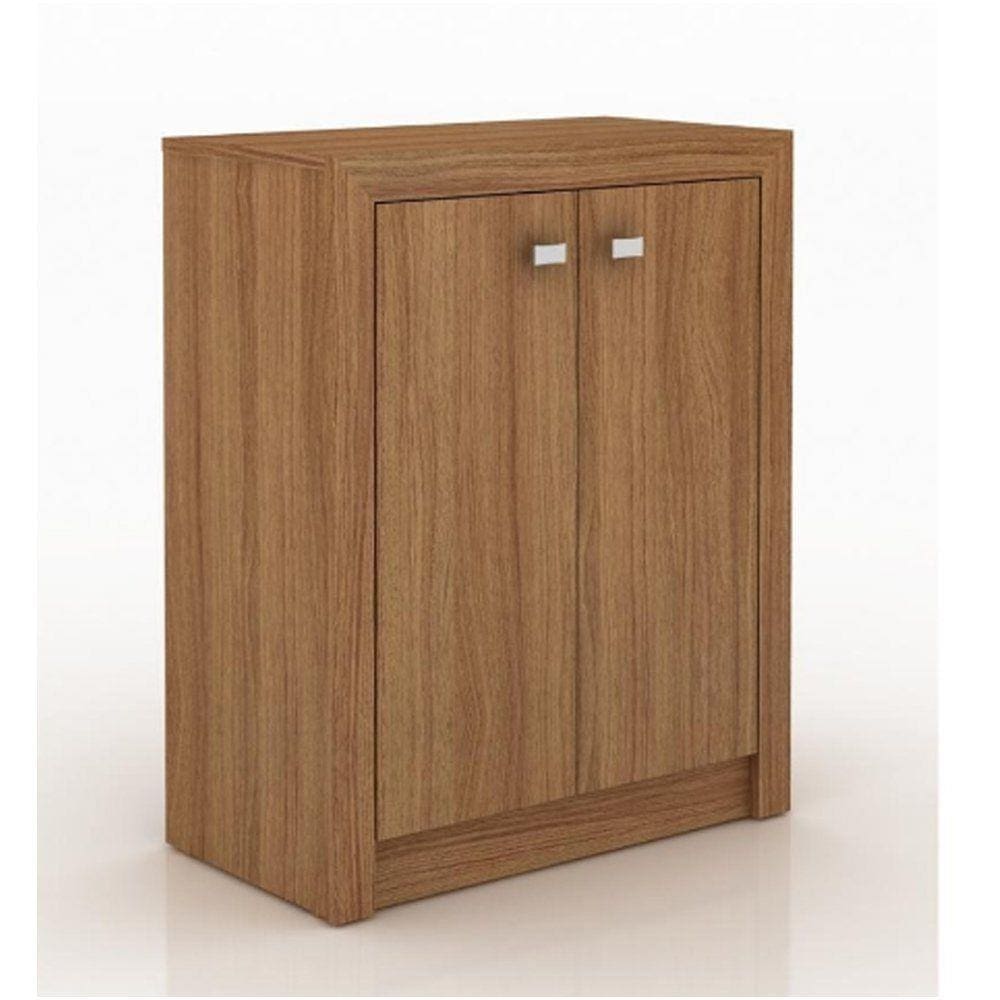 Balcão Para Escritório 2 Portas - Tecno Mobili - Me4103 - Amêndoa - Marrom Chocolate