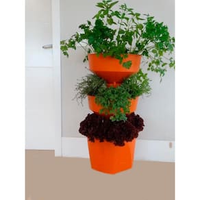 Horta Vertical Auto Irrigável Verde Vida - Não Acompanha Rodízio Laranja
