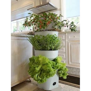 Horta Vertical Auto Irrigável Verde Vida - Não Acompanha Rodízio Cinza Flocado