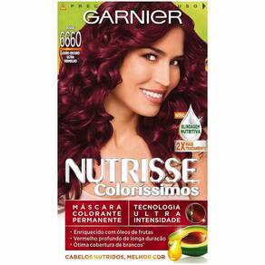 Tintura Garnier Nutrisse Coloríssimos 6660 Louro Escuro Ultra Vermelho