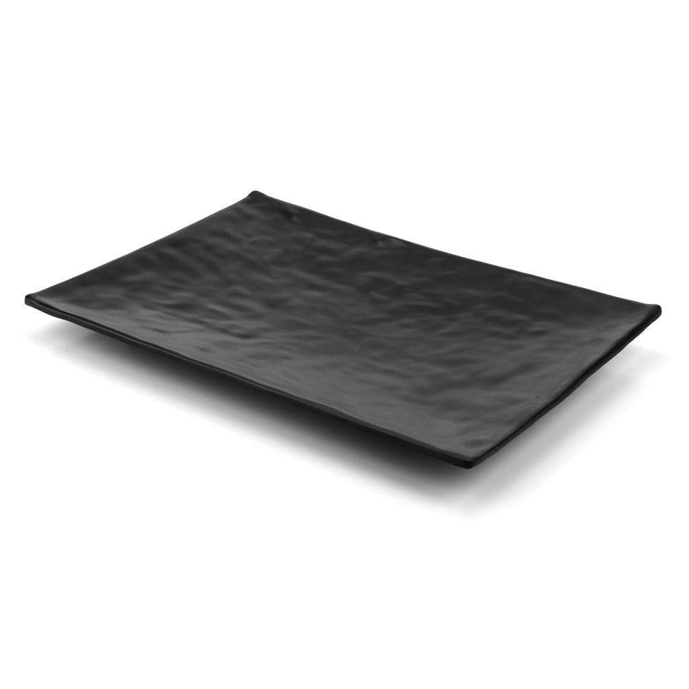 Travessa Sushi Sashimi Retangular - Melamina 100% Profissional - Preto
