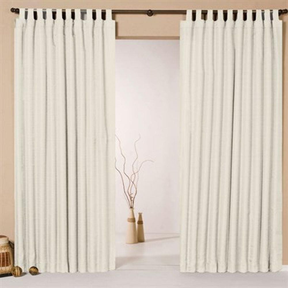 Cortina para Varão Sultan 220x180 cm Granitê Creme com Passante