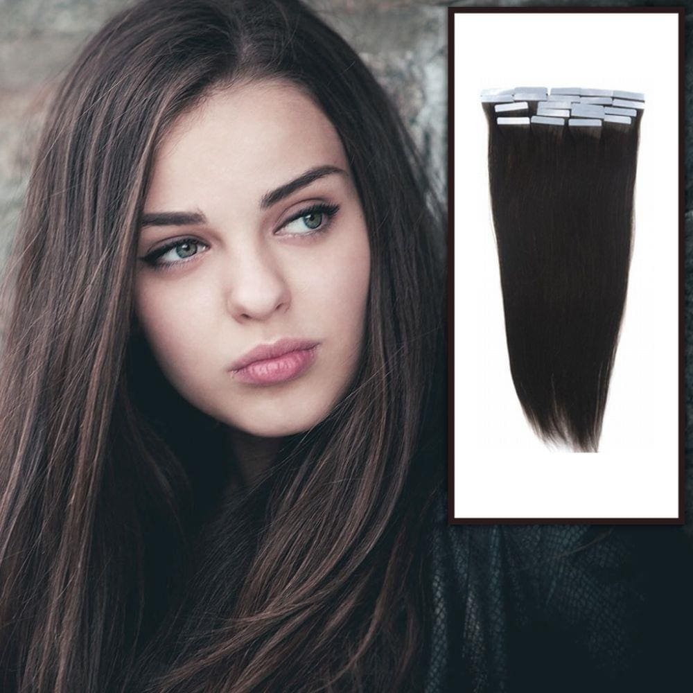 Cabelo Humano Loiro Claro Fita Adesiva 50g 70cm Mega Hair