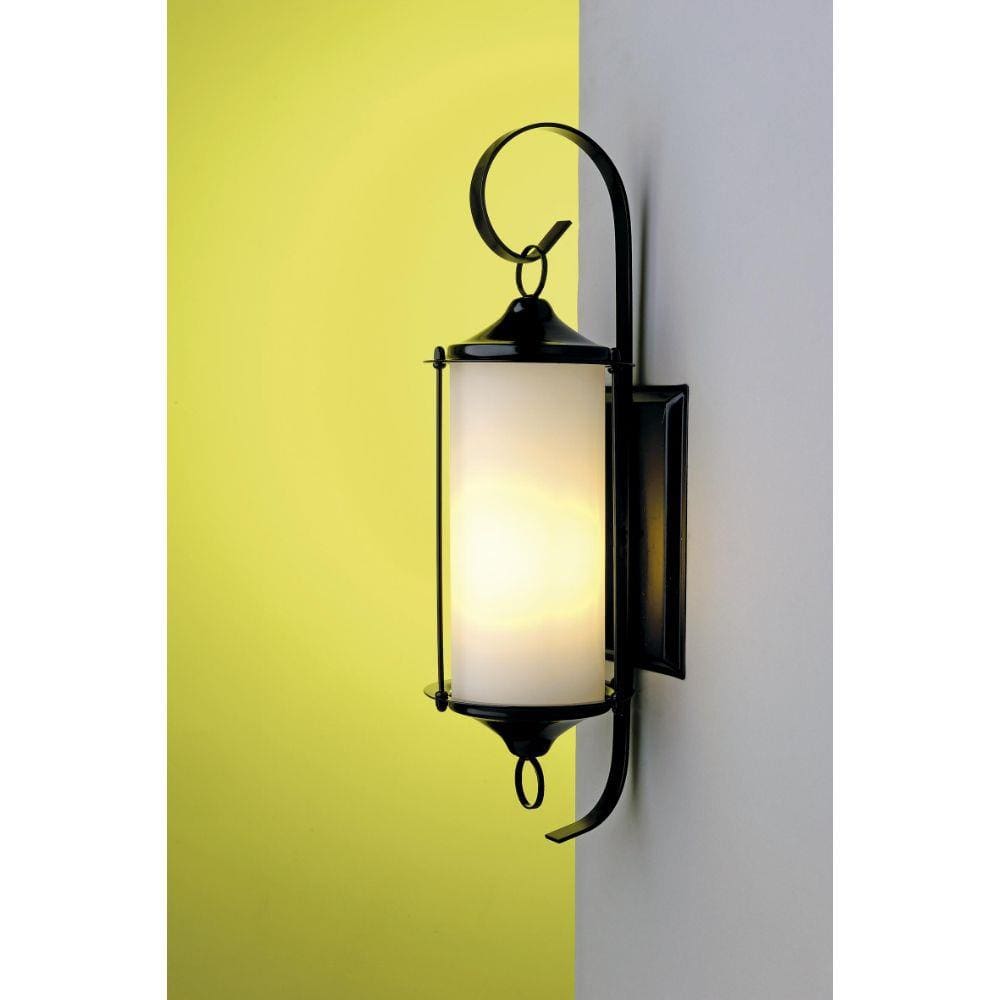 Arandela Aço Preto com Vidro - Ideal