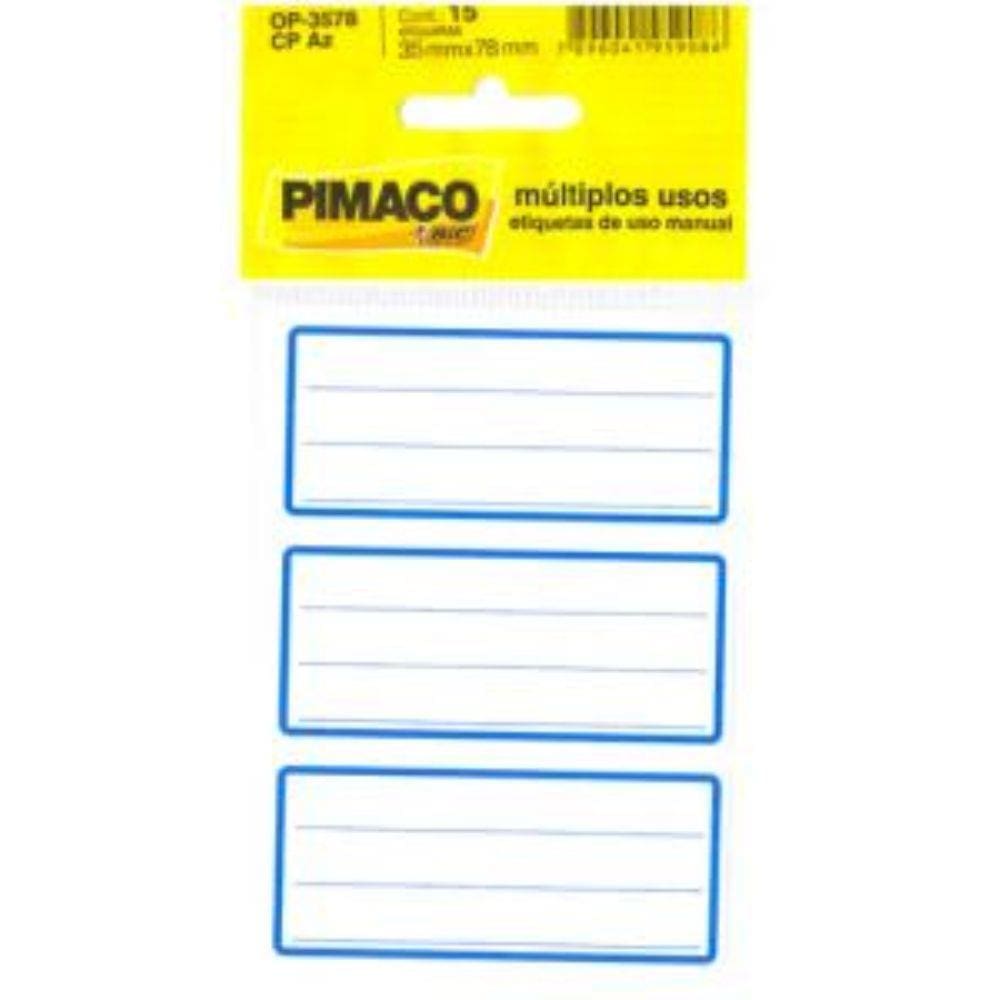 Etiqueta Op 3578 15Un Tarjado Pimaco Blister