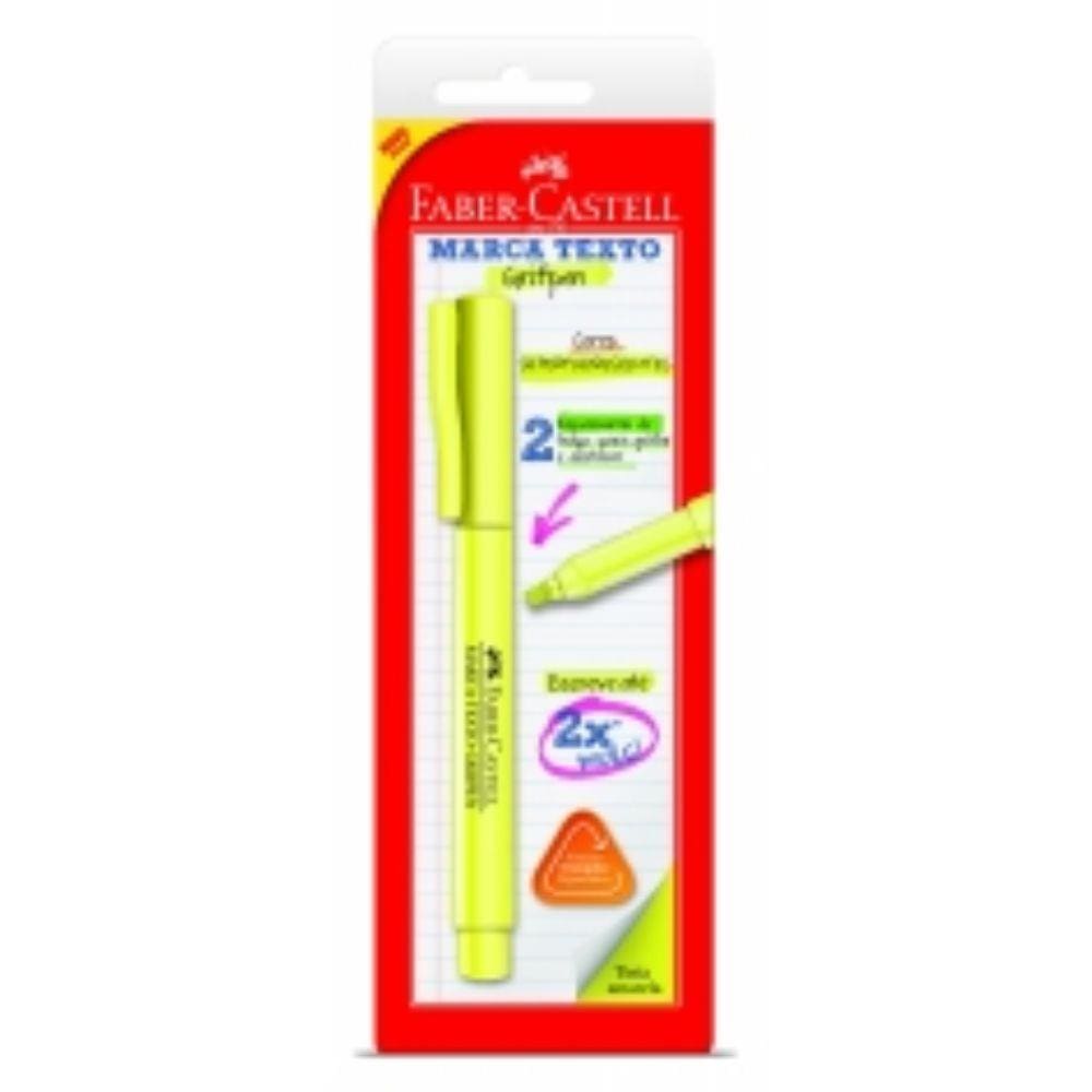 Caneta Marca Texto Grifpen Amarela Sm/Mtamzf Faber Castell