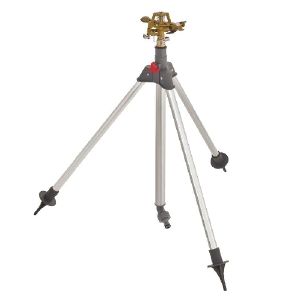 Irrigador Setorial Telescópico Jardim 360° Suporte Tripé - Worker