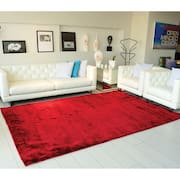 Tapete Felpudo Apolo Soft Casa Dona Vermelho 100x150cm