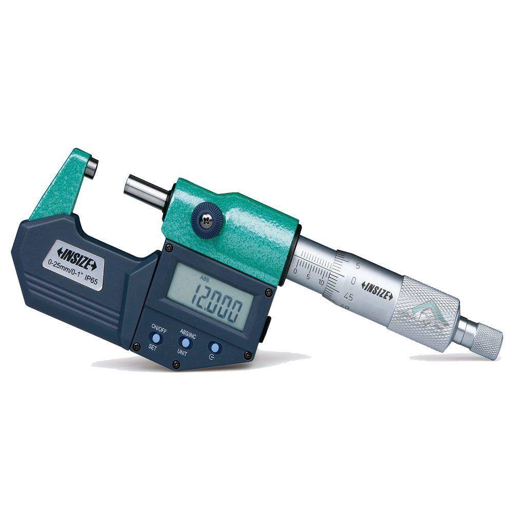 Micrometro Digital Milesimal Com Protecao Ip65 Resolução 0,001Mm Modelo 3101Insize