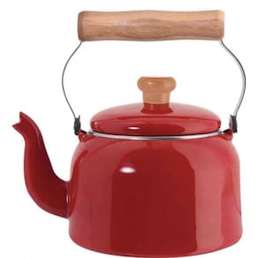 Chaleira Esmaltada Vermelha 1,8 L Ewel Linha Ágata - 152-004
